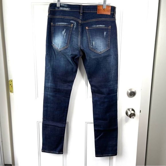 7th HVN London Men’s Distressed Dark Wash Slim Jeans Size 32 - Picture 7 of 15